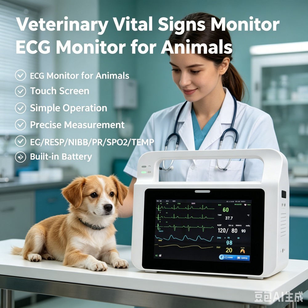 แมวสุนัข Biological Explanation Monitor Veterinary ECG Monitor สัตว์เลี้ยงโรงพยาบาลเฉพาะ Multi-Param