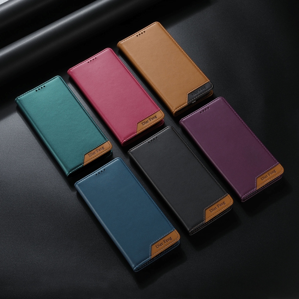 กระเป๋าสตางค์หนังสําหรับ Samsung S26 Ultra S25 Edge S24 FE S23 Plus S22 ช่องใส่การ์ดกรณี