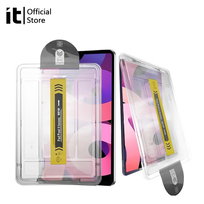 [it]กระจกนิรภัย ขอบโค้ง 2.5D ครอบเต็มจอ สำหรับ iPad Air 11 M4/M3/M2 Gen 11th/10th/9th & Pro 11 12.9 ทุกรุ่น | กันรอยนิ้วมือ กันแตก สัมผัสลื่นไหล | เหมาะสำหรับเล่นเกม วาดรูป ใช้กับปากกาเขียนจอ