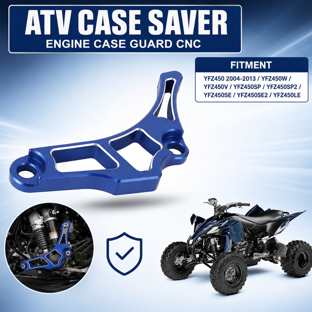 ATV Case Saver Engine Case Guard CNC for YFZ450 2004-2013 YFZ YFZ450W YFZ450V YFZ450SP YFZ450SP2 YFZ