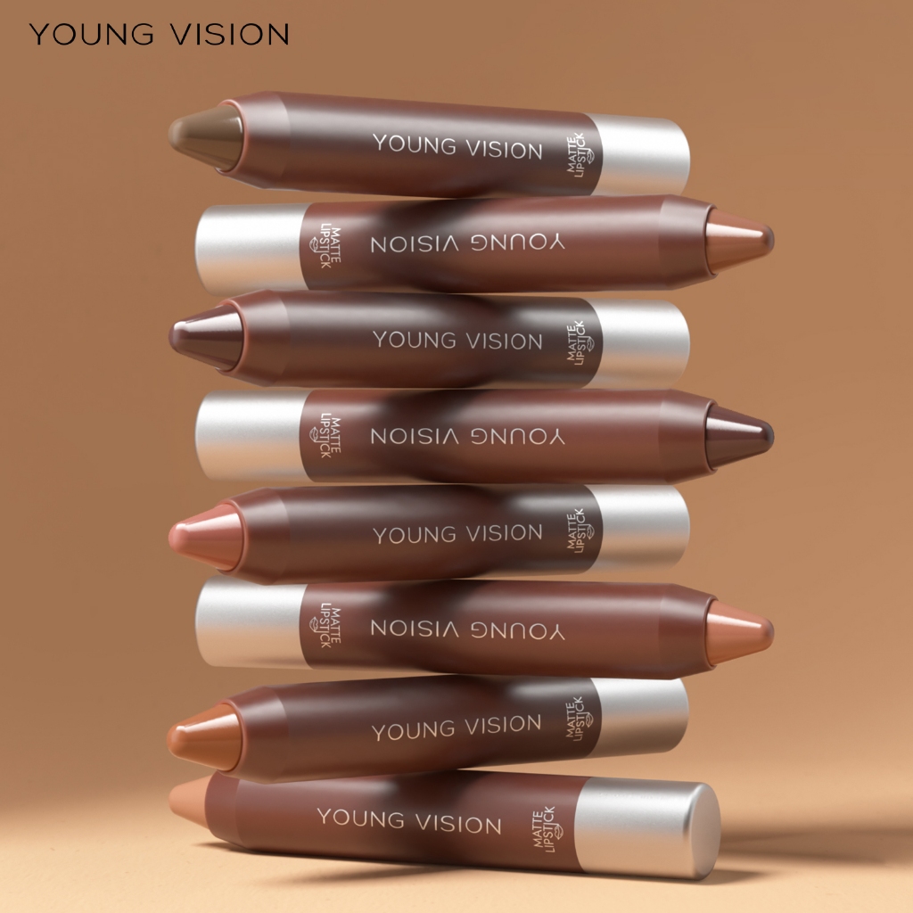 YOUNG VISION Chocolate Soft Matte Lip Liner 8 สี Gradient European American Lip