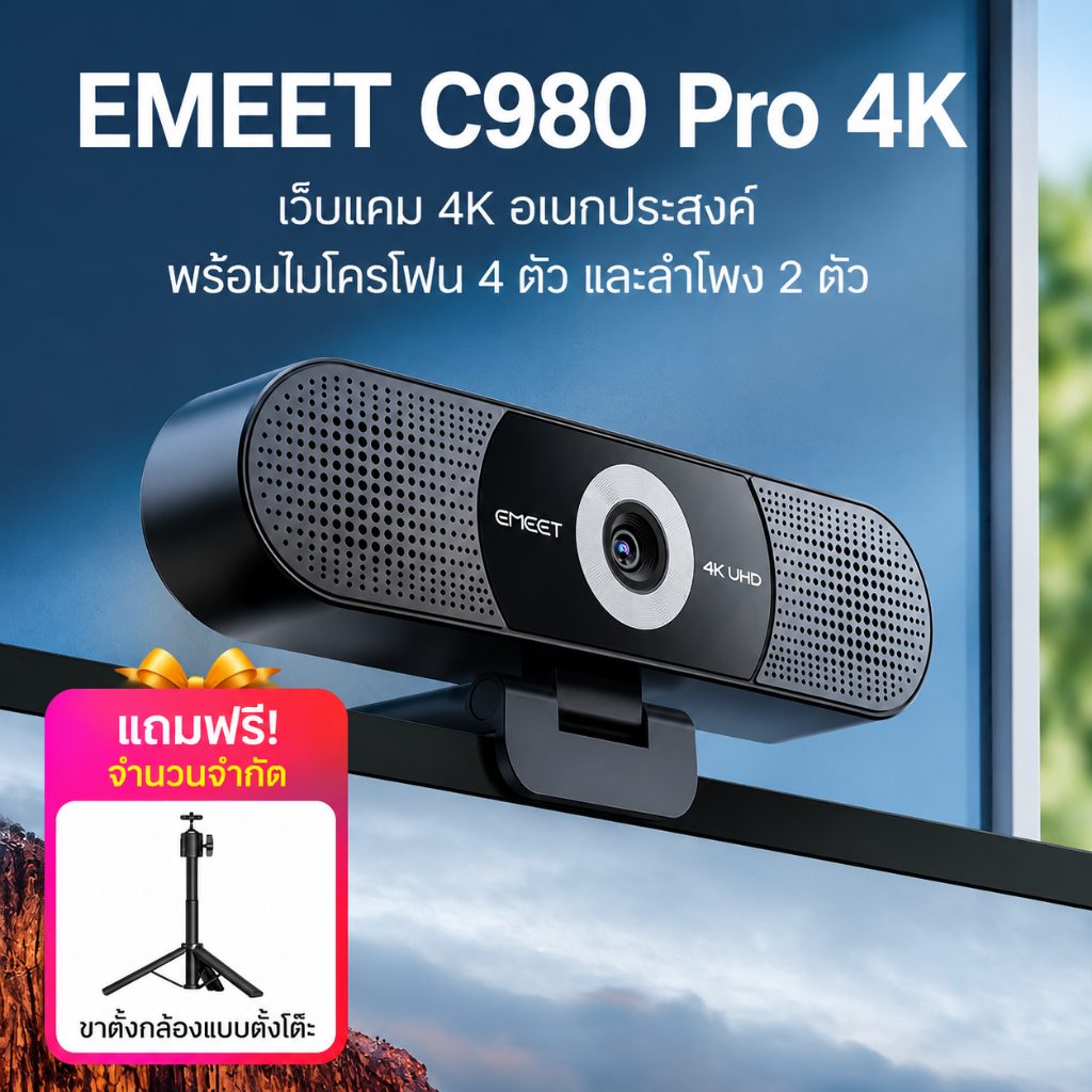 emeet C980 Pro เว็บแคม