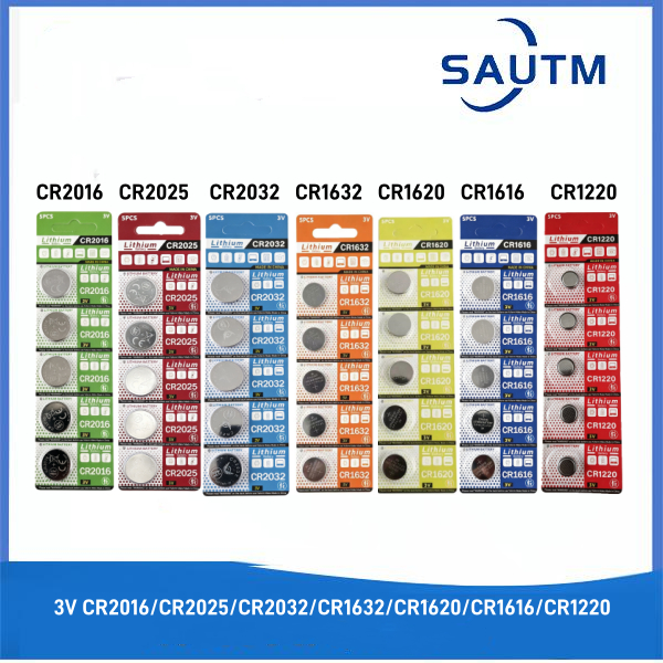 3V CR2032 / CR2016 / CR2025 / CR1620 / CR16 แบตเตอรี่ลิเธียม
