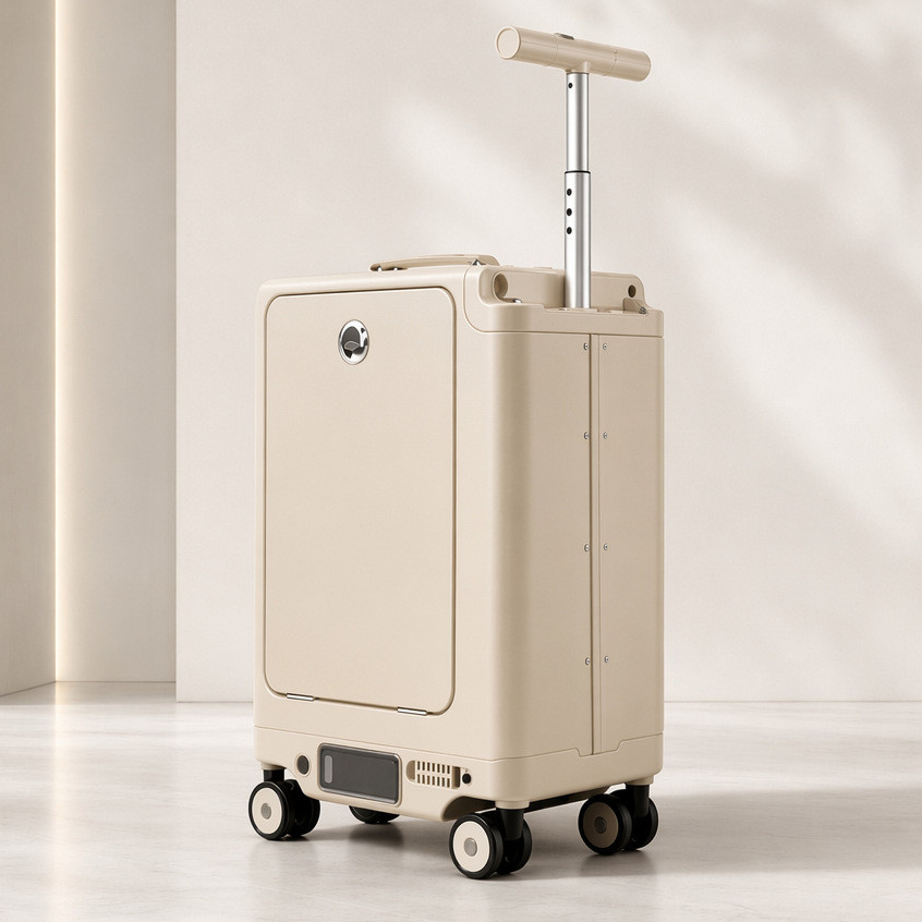 PC Material Boarding Electric Suitcase High-Appearance Smart Travel Business Trolley Case Travel, นั