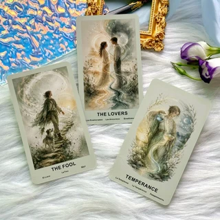 ไพ่ทาโรต์ The Verdant Hour Tarot, 78 บัตรทาร็อต, สไตล์สีน้ำ, คู่มือ PDF ภาษาอังกฤษและไทย, เป็นมิตรกับผู้เริ่มต้น