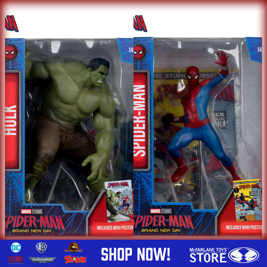 in stock McFarlane Toys NO COMIC Marvel Spiderman Brand New Day Studios Collection1:6th Figure