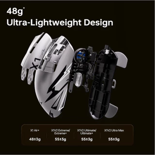 ATK GEAR Liekong X1V2 เมาส์เกมตามหลักสรีรศาสตร์มือขนาดใหญ่ขนาดกลางสามโหมด