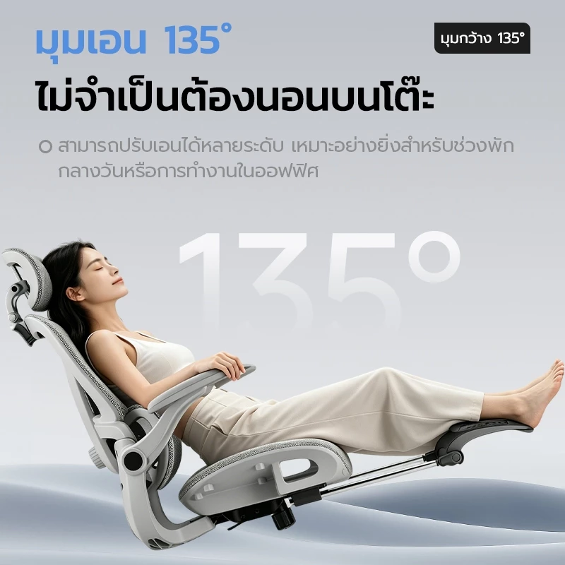 เก้าอี้สํานักงานตามหลักสรีรศาสตร์นั่งสบายเป็นเวลานานเก้าอี้คอมพิวเตอร์สําหรับหอพักนักเรียนเก้าอี้เล่นเกมพยุงเอว thumbnail 4