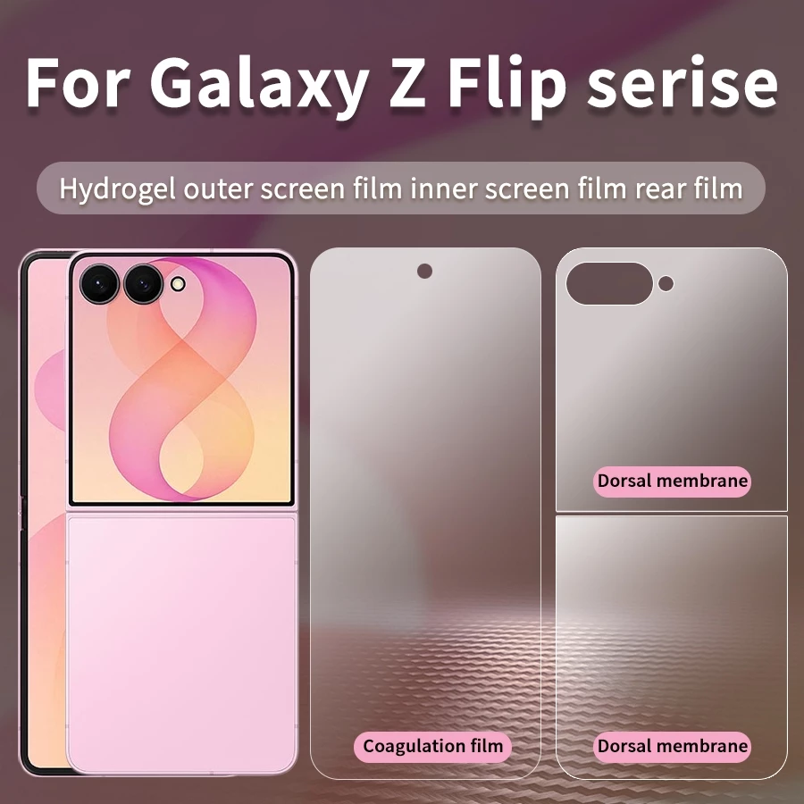 ฟิล์มป้องกันหน้าจอ แบบเต็มจอ สำหรับ Samsung Galaxy Z Flip 8 7 6 5 4 3 Z Flip6 Z Flip5
