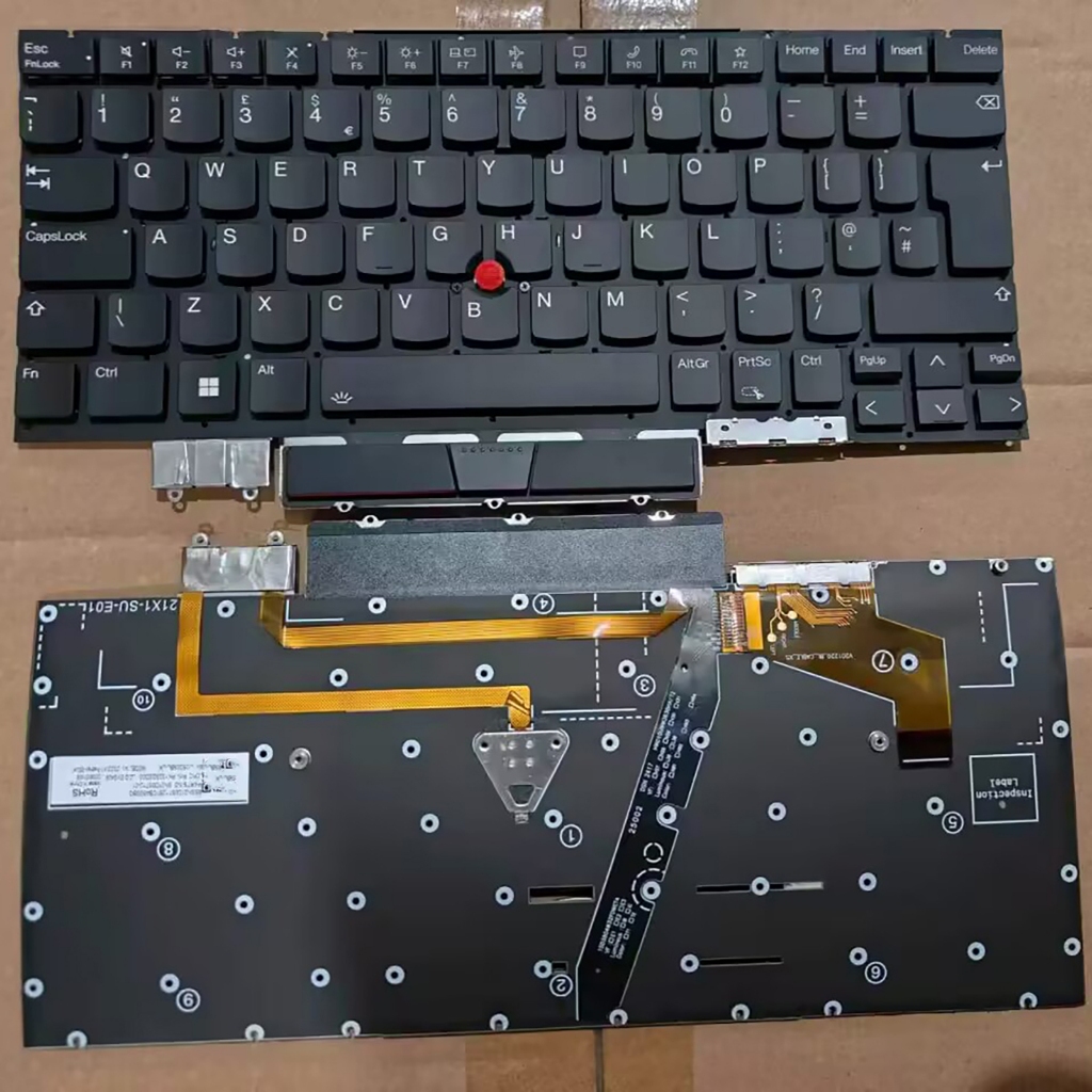 US UKสําหรับLenovo ThinkPad X1 Carbon 10th Gen10 G10 X1 Carbon 11th gen11 G11 TP00129B 2022 2023 แป้