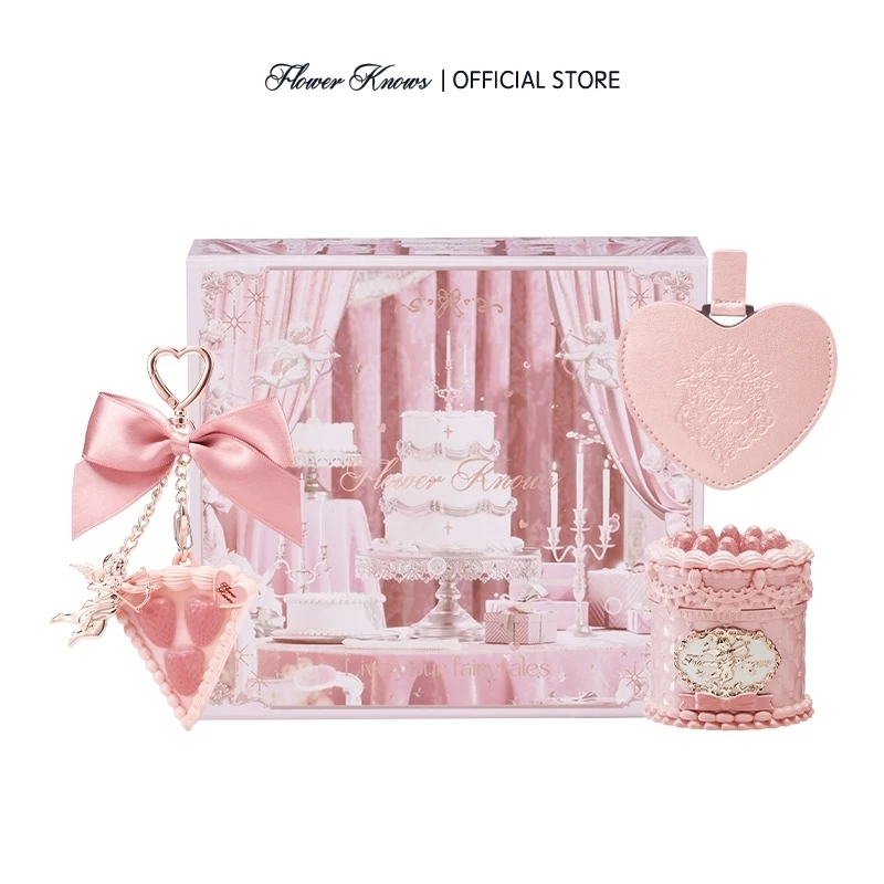 Flower Knows August Fairy Pink Moments ลิปกลอส/อายแชโดว์ Set