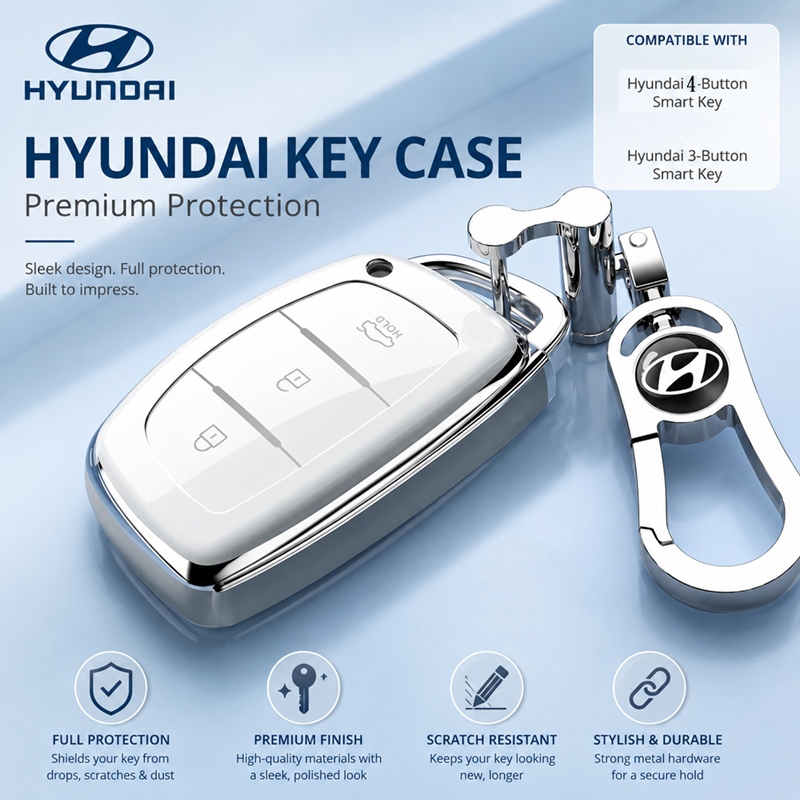 เคสกุญแจรถ Hyundai Hyundai i20 ฝาครอบกุญแจ Hyundai i20/i10/Tucson/Stargazer/Elantra/Creta เคสกุญแจรี