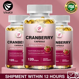 สารสกัดจากแครนเบอร์รี่ออร์แกนิกรองรับระบบปัสสาวะสุขภาพกระเพาะปัสสาวะสุขภาพ Potent Antioxidant Rich Vita C อาหารเสริมแคปซูล