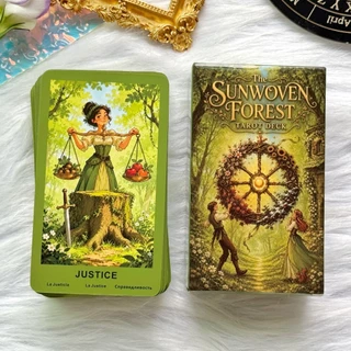 ไพ่ทาโรต์ The Sunwoven Forest Tarot, 78 การ์ดทาร็อต, ธีมธรรมชาติ, หนังสือคู่มือ PDF ภาษาอังกฤษและไทย, เป็นมิตรกับผู้เริ่มต้น
