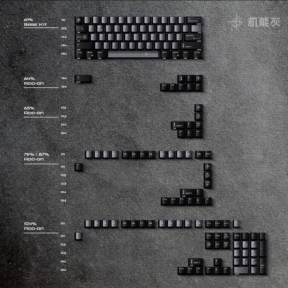-LW- Wuque MELETRIX MCAPS ปุ่มกดโลหะอลูมิเนียมอัลลอยด์ Keycaps ที่กําหนดเองคีย์บอร์ด Keycaps