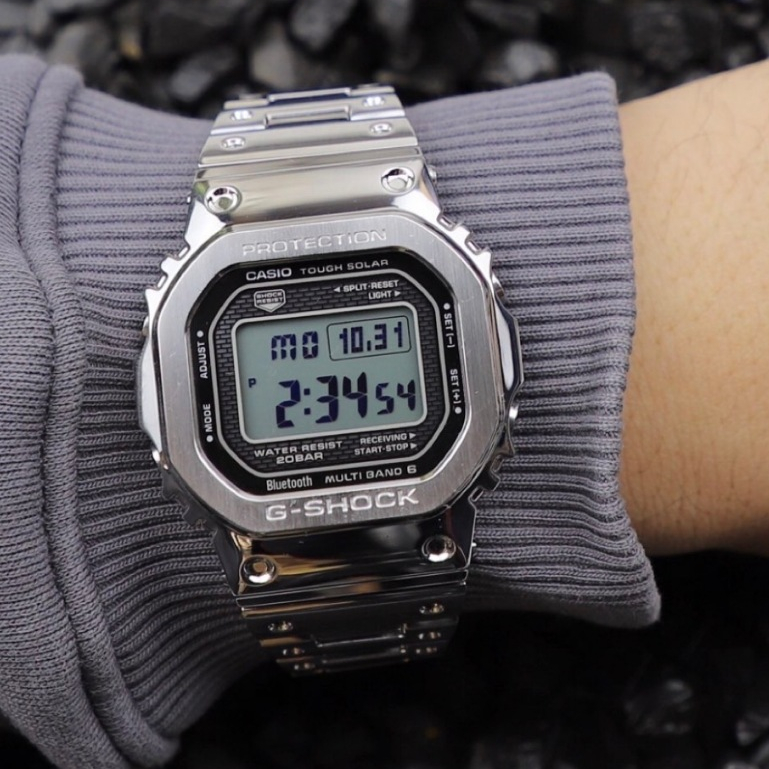 2YEARS ca>si.o Jam Tangan Lelaki GShoc นาฬิกาผู้ชายกีฬาควอตซ์นาฬิกาอัตโนมัตินาฬิกา GMW-B5000 AUTOLIG