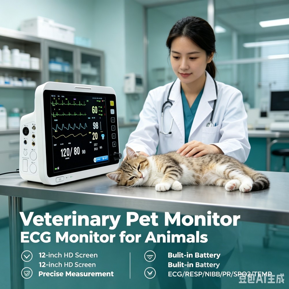 40 ซม.Veterinary ECG Monitor สัตว์โรงพยาบาลแมวสุนัข Life สัญลักษณ์ Monitor สัตว์เลี้ยง Multi-Paramet