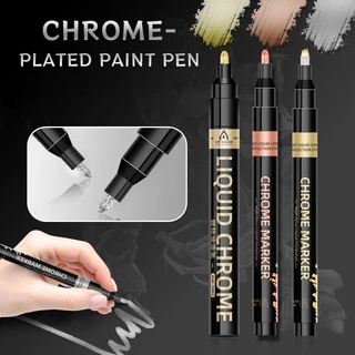△พร้อมส่ง△ปากกามาร์กเกอร์ สีสะท้อนแสง สีทอง สีเงิน เมทัลลิก กันน้ํา สําหรับงานหัตถกรรม DIY