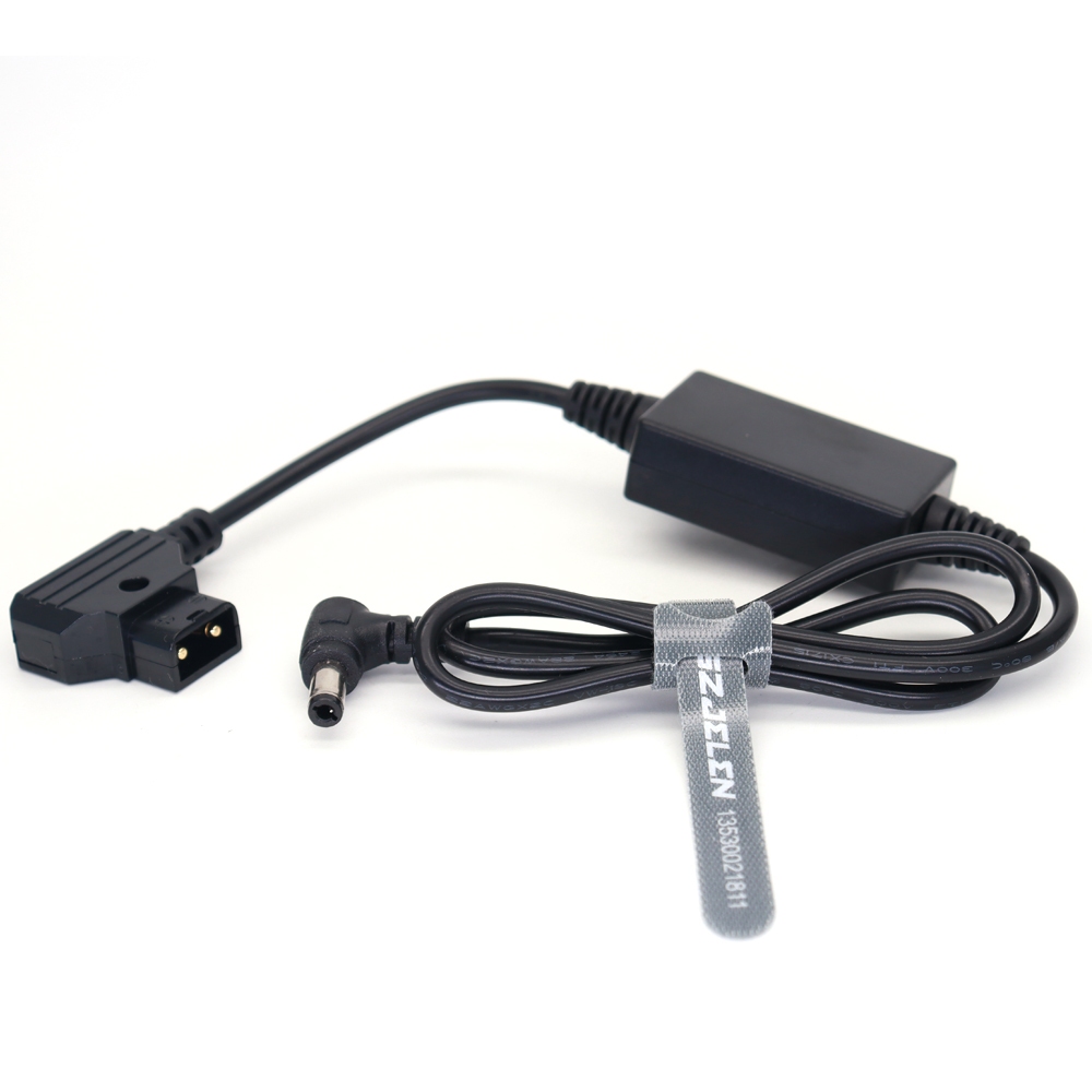 สายไฟ D-tap มุมขวา DC 5.5x2.5 มม. สําหรับกล้อง CANON C70 XF605 XF705, ความถี่ 24V