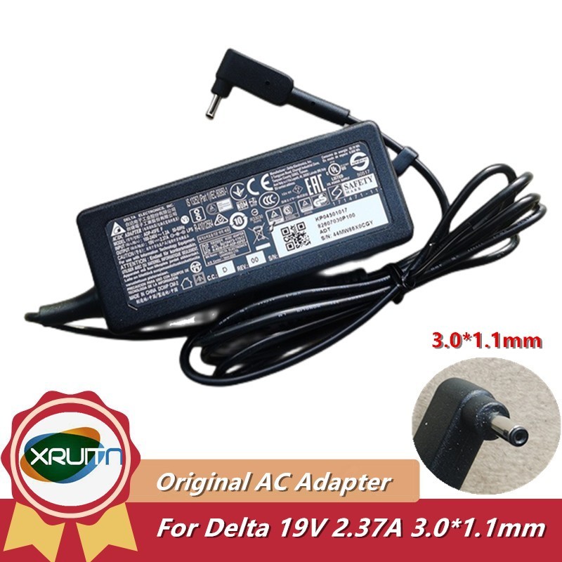 Original 45W Delta AC Adapter Charger สําหรับ ACER 19V 2.37A 45W 3.0x1.0 มม.ADP-45FE F แล็ปท็อปแหล่ง