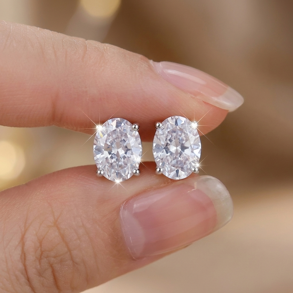 แฟชั่นเงาZirconต่างหูRhinestone S925 ต่างหูสําหรับผู้หญิงเครื่องประดับของขวัญประณีต