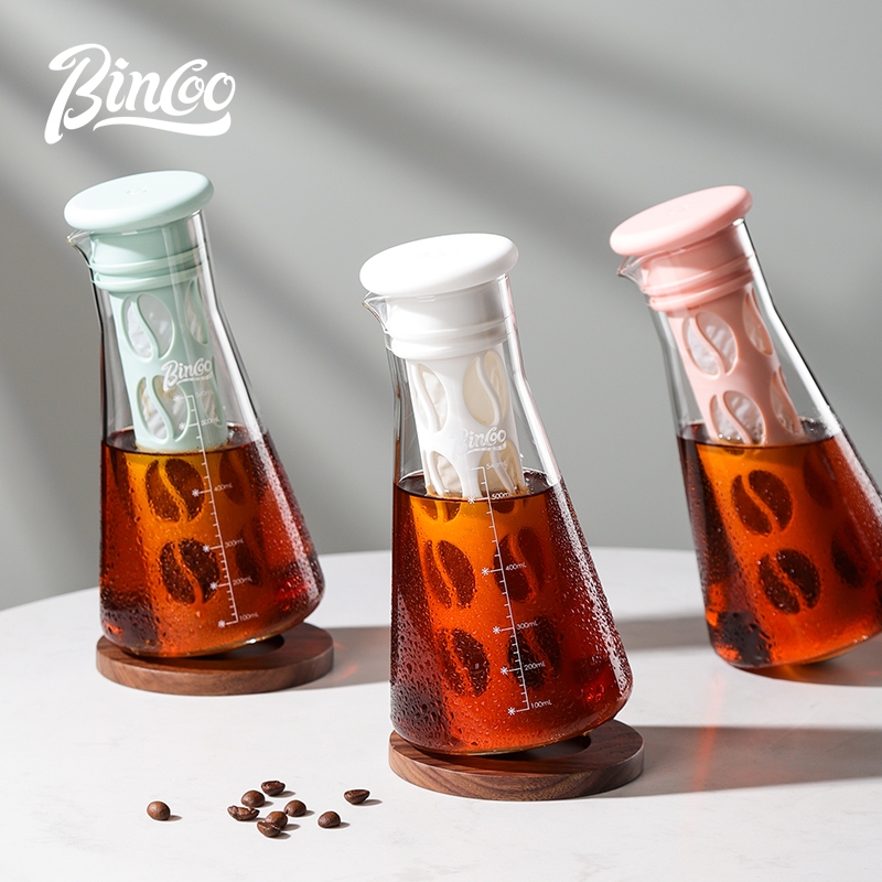 Bincoo Cold Brew Cup Coffee Cold Brew Pot Glass Cold Brew Coffee Pot 540ML Coffee Utensil