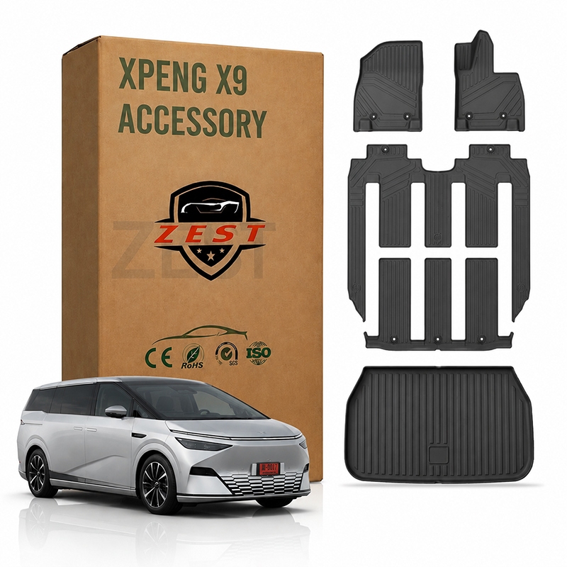 [ZEST] พรมปูพื้นรถยนต์ XPENG X9 [2024-ปัจจุบัน] พรมรถยนต์คุณภาพสูง ราคาไม่แพง ขายตรงจากโรงงาน!