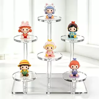 [HomeJoy-t] ขาตั้งตุ๊กตาพลาสติก 5 ชิ้นอุปกรณ์เสริมสําหรับตุ๊กตาพลาสติกสําหรับตุ๊กตา