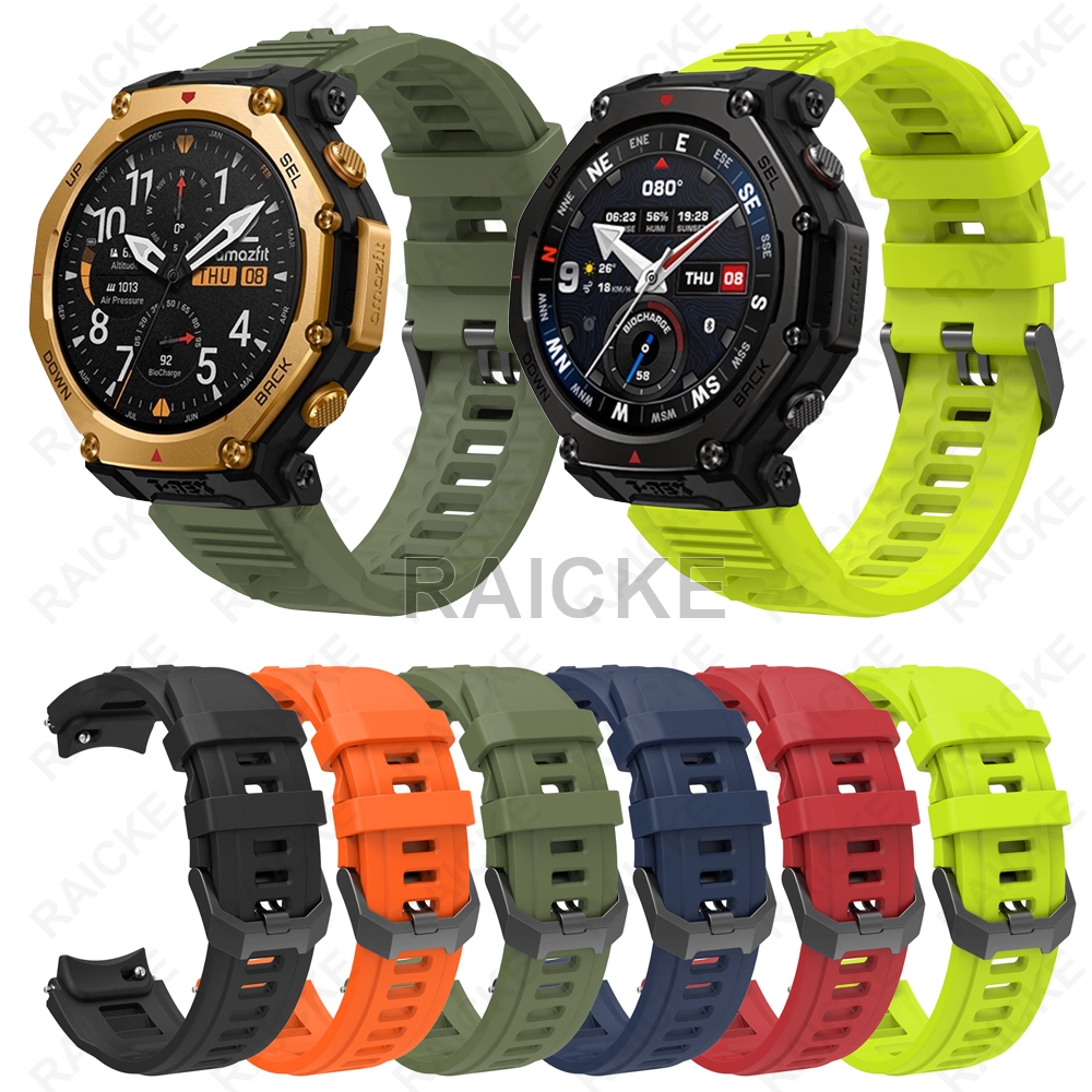สายรัดซิลิโคนเปลี่ยนสายนาฬิกากีฬาสําหรับ Amazfit T-Rex 3 pro 48mm