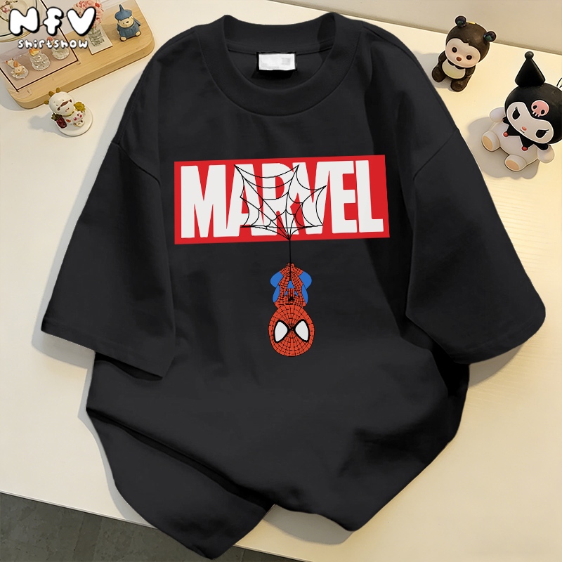 NFV ส่งจากไทย🚚 เสื้อยืดสไปเดอร์แมน คอกลมระบายอากาศ ฤดูร้อนใส่สบายไม่รัดตัว YG499