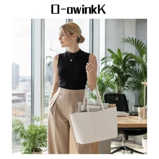 O-owinkK Stranda Bag กระเป๋าสะพายผ้าใบผู้หญิง ความจุใหญ่ ทนทาน สีสดสวย ไม่เปื้อนง่าย