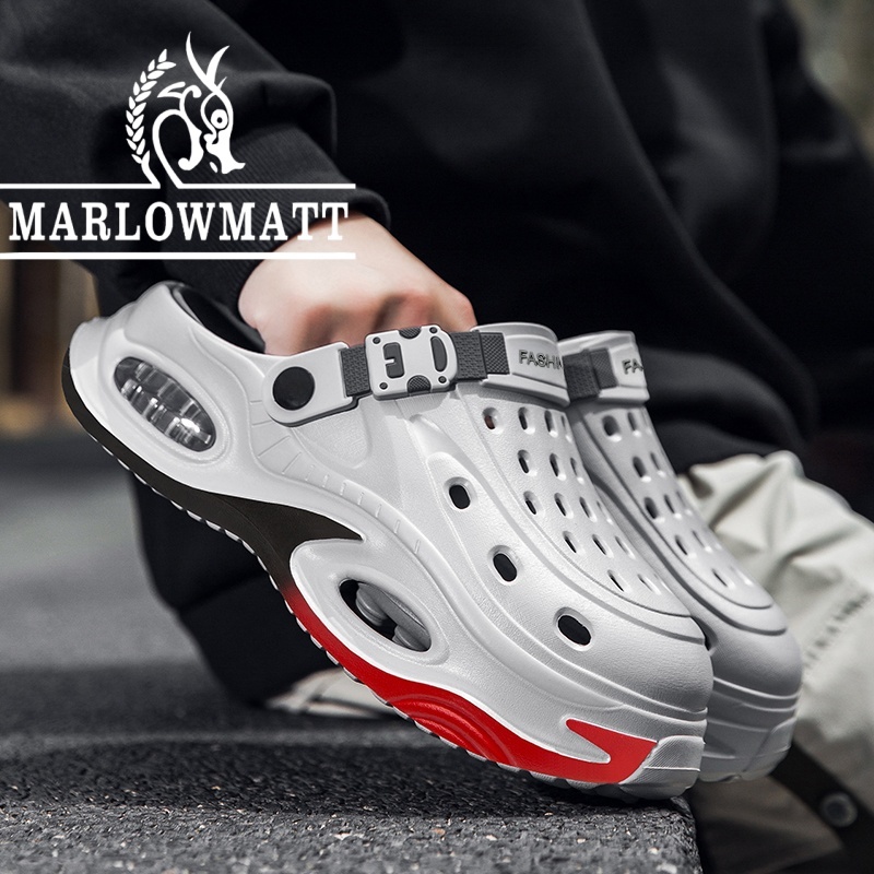 Marlowmatt شبشب رجالي بنعل سميك ممتص للصدمات
