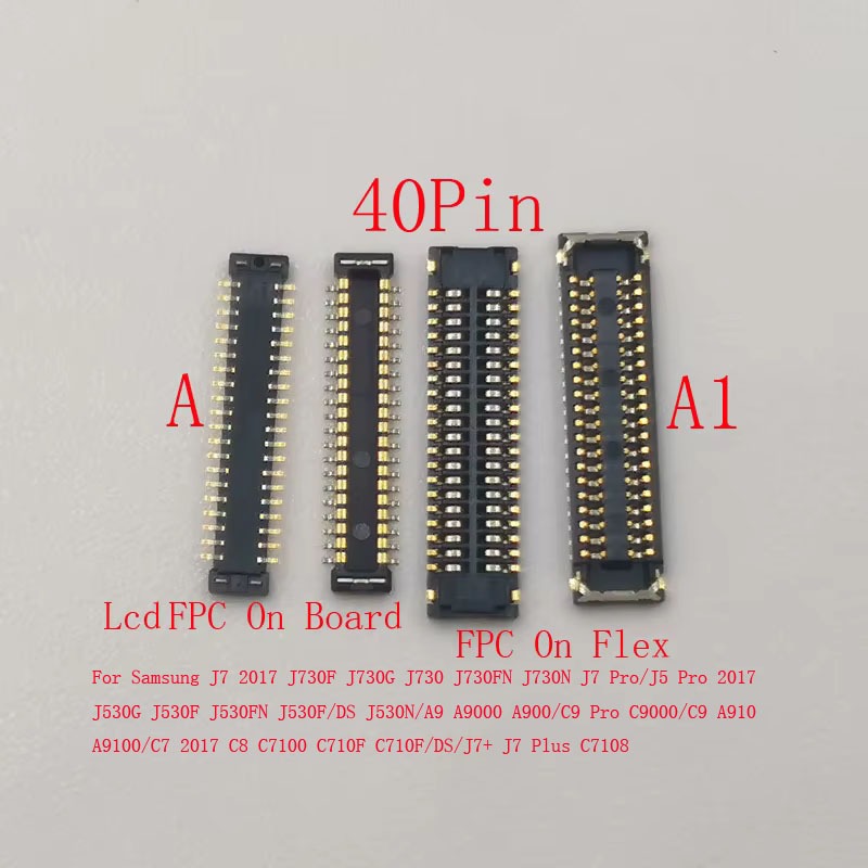2-10 ชิ้นจอแสดงผล Lcd ปลั๊ก FPC Connector สําหรับ Samsung J730F J7 Plus J5 C9 Pro 2017 J530 A5 A9 C7