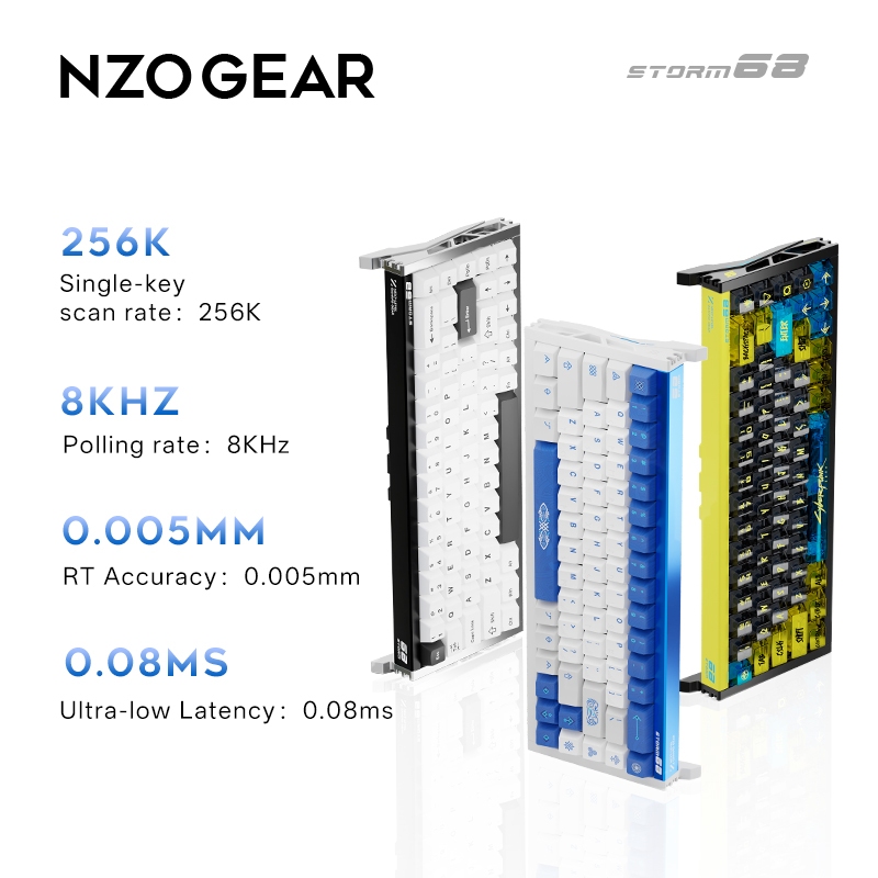 TITANNATION 68% Mechanical Keyboard Gaming RGB Rapid Trigger Switch NZO คีย์บอร์ด FPS มี 3 สี