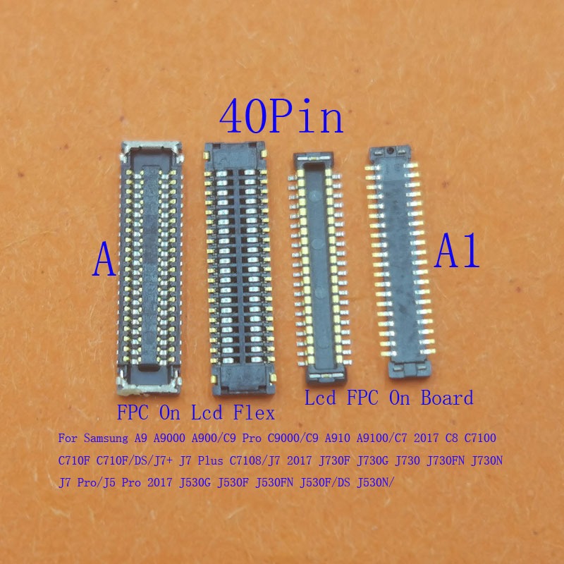 2-20 ชิ้น FPC Connector จอแสดงผล Lcd สําหรับ Samsung J530 A5 A9 C7 C8 J730F J7 Plus J5 C9 Pro 2017 C