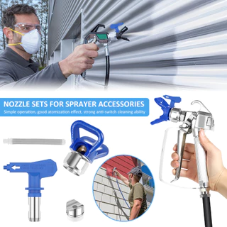 13 ชิ้น Airless หัวฉีดสี Reversible Paint Sprayer เคล็ดลับสีเครื่องอะไหล่หัวฉีด Guards Filters