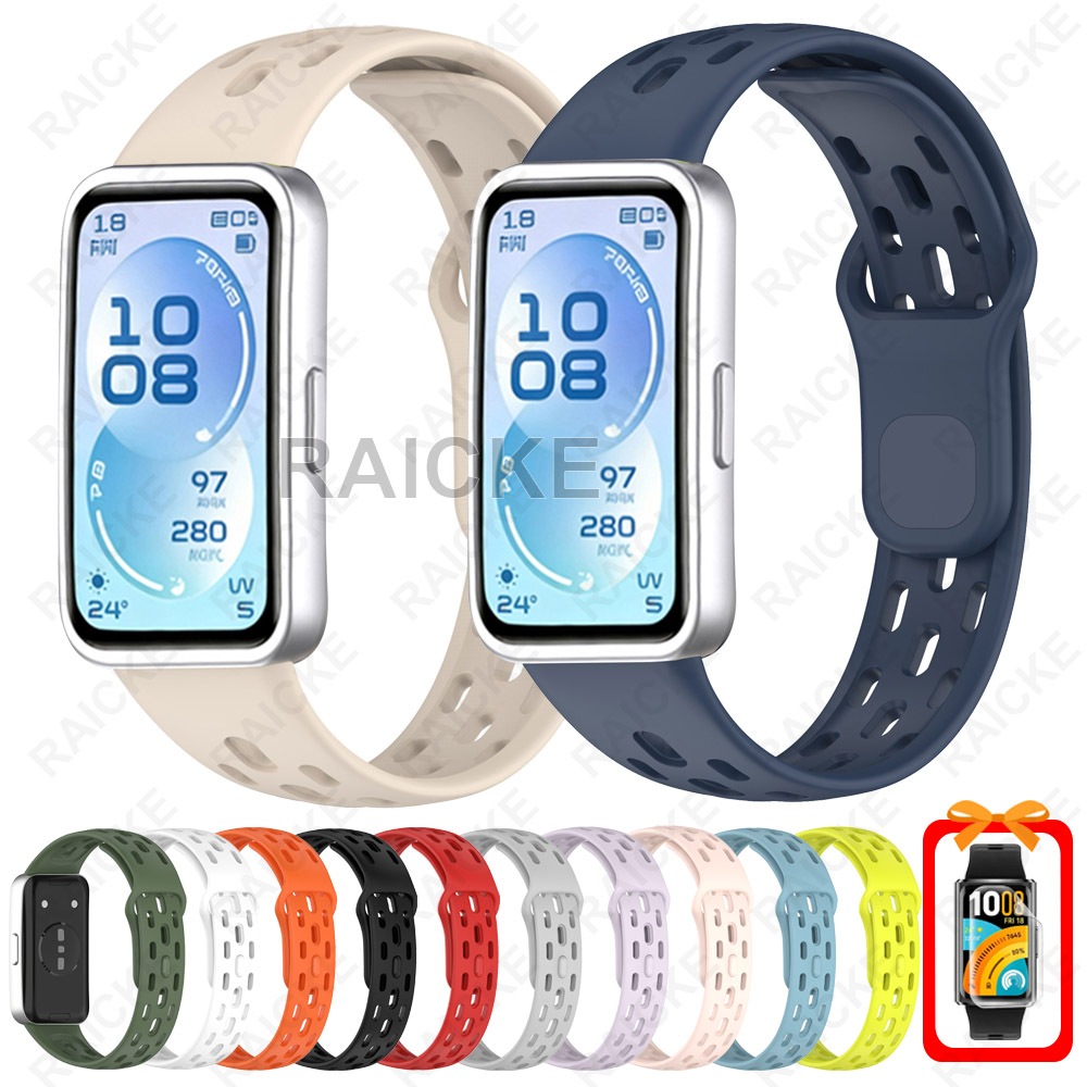 สายรัดซิลิโคนระบายอากาศ Sport Band สําหรับ Huawei Band 11 pro / Huawei Band 11