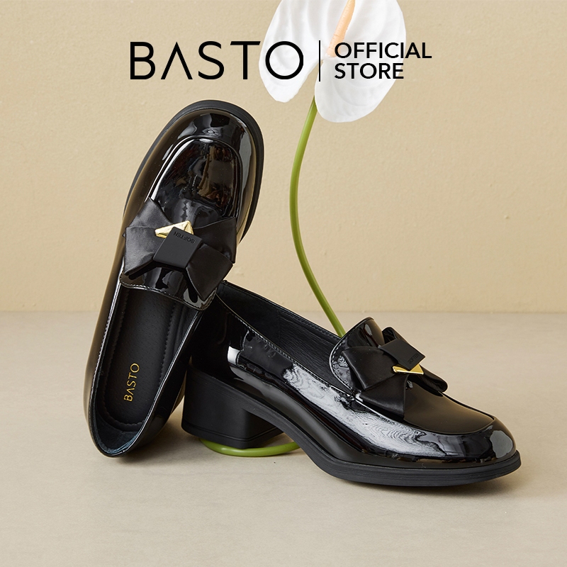 BASTO Women's Loafers Platform Shoes รองเท้า loafer รองเท้าส้นตึก O8579