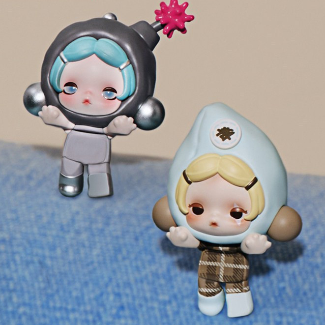 MINI SKULLPANDA POP ATTACH Blind Box Gift Off Mode