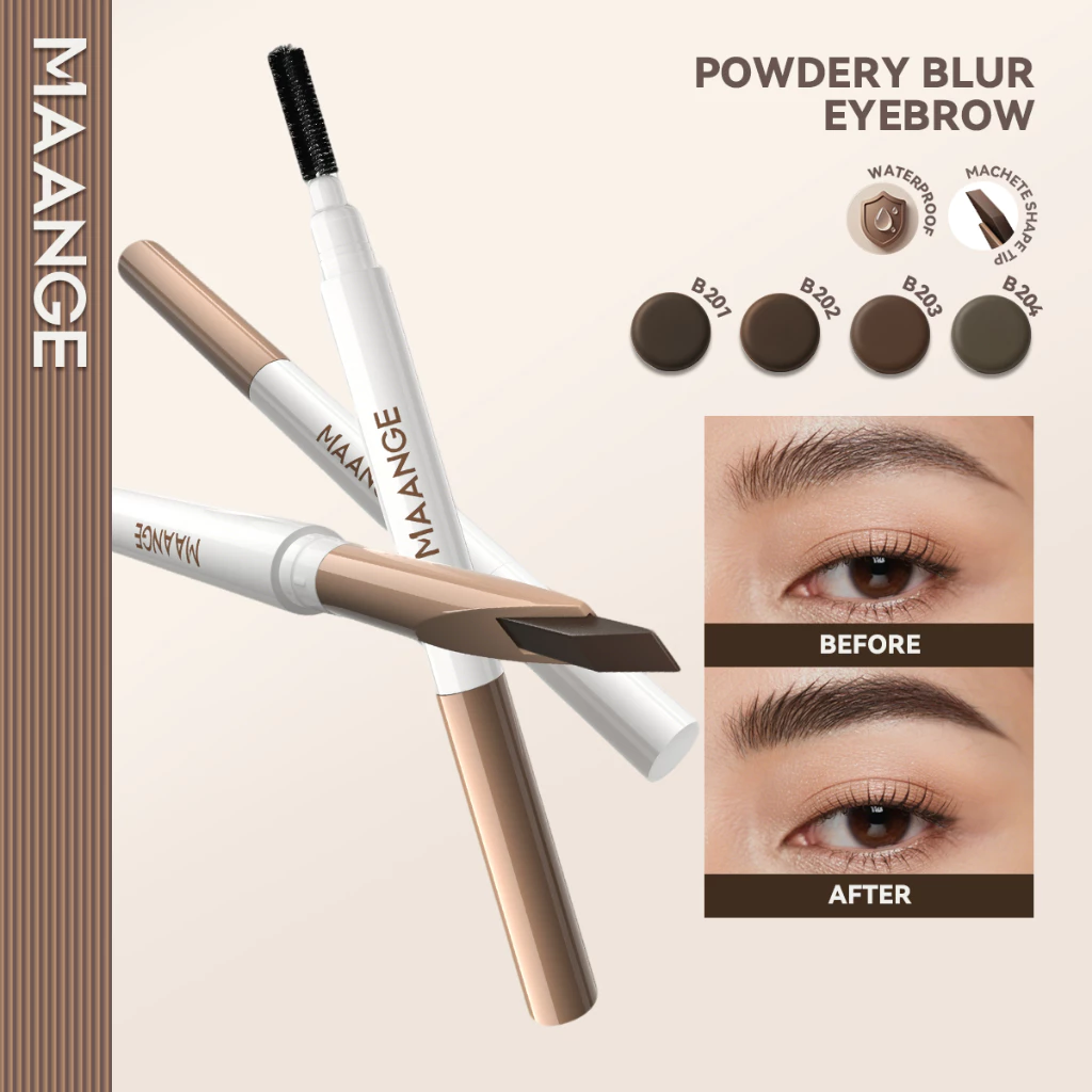 MAANGE ดินสอเขียนคิ้ว 3D Sculpting - กันน้ําและเม็ดสีพิเศษ E04