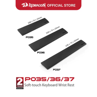 Redragon METEOR REST P035 P036 P037 S/M/L Ergonomic คีย์บอร์ดข้อมือ Pad เมมโมรี่โฟมลื่น Hand REST สําหรับ 60% TKL 104 คีย์คีย์บอร์ด