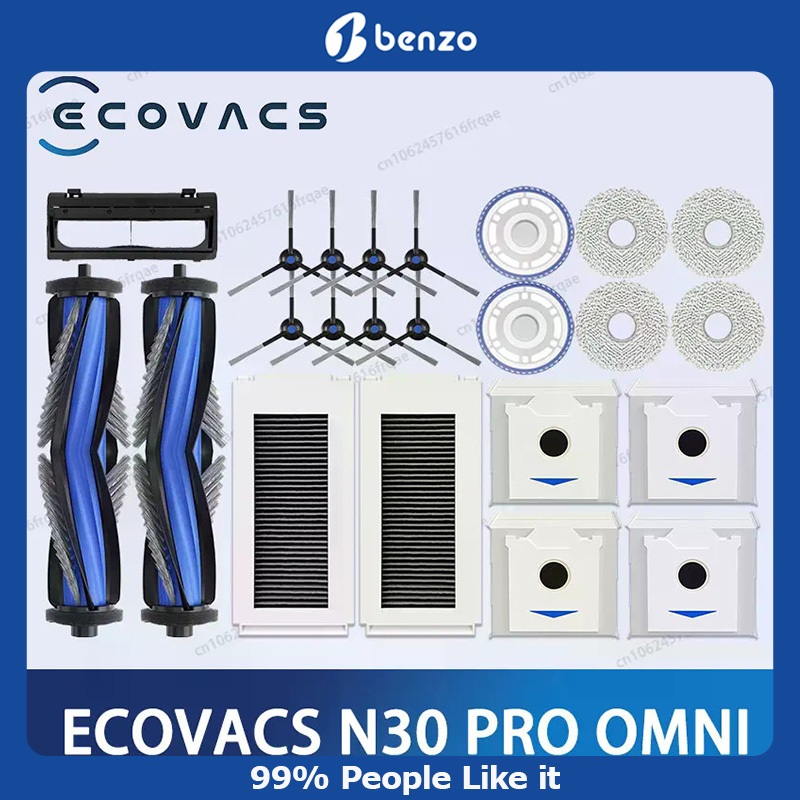 ECOVACS Deebot N30 PRO OMNI /YDLX11-1 Accesories หลักแปรงด้านข้าง Mop ผ้า HEPA กรองถุงเก็บฝุ่นหุ่นยนต์เครื่องดูดฝุ่นอะไหล่