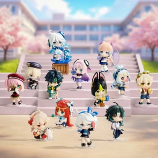 POP MART Genshin Impact Academy's Light and Shadow Poetry Chibi Series Figures（whole set）
