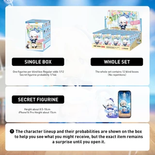 POP MART Genshin Impact Academy's Light and Shadow Poetry Chibi Series Figures（whole set）