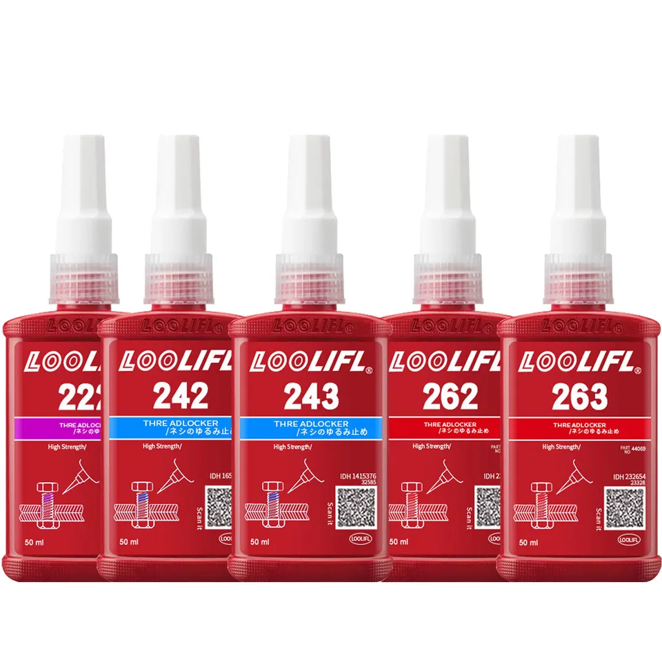 243 Medium Strength Threadlocker - กาวแบบไม่ใช้ออกซิเจนสําหรับสลักเกลียวโลหะ, ถั่ว, และสกรูยานยนต์, การบํารุงรักษาทางกล