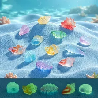 ตุ๊กตาเรซินเรืองแสงตกแต่งตู้ปลาอุปกรณ์เสริม DIY เครื่องประดับสวนน้ําภูมิทัศน์ไมโคร