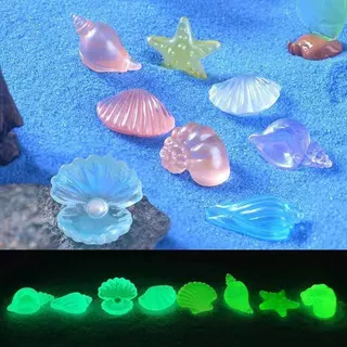 ตุ๊กตาเรซินเรืองแสงตกแต่งตู้ปลาอุปกรณ์เสริม DIY เครื่องประดับสวนน้ําภูมิทัศน์ไมโคร
