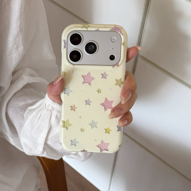 สําหรับ iphone Case 18 Pro Max 17 Pro Max 16 Pro Max เคสโทรศัพท์ดาวลายจุดสีสันสดใส