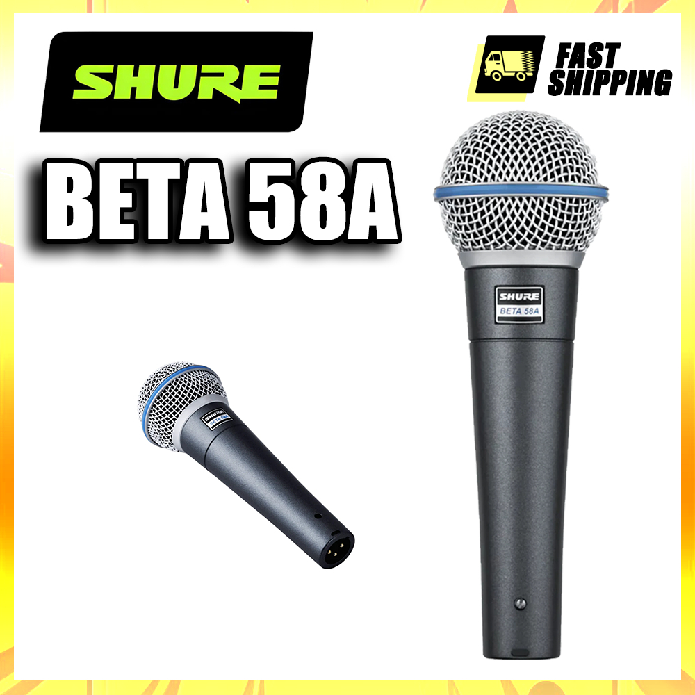 Shure BETA 58A ไมโครโฟนเสียงไดนามิก Supercardioid (BETA-58A / BETA58A)