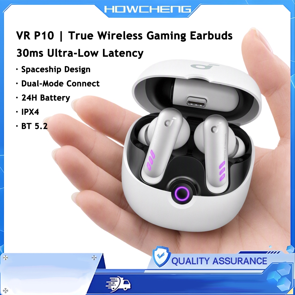 Soundcore VR P10 หูฟัง Latency ต่ํา 2.4GHz Dongle, แบตเตอรี่ 6H เข้ากันได้กับ PS4, PS5, PC